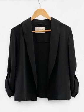 Artizia Babaton Black Open-Front Blazer Jacket